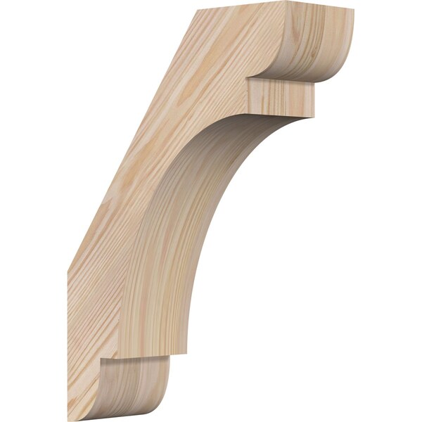 Ekena Millwork 3 1/2"W x 10"D x 14"H Olympic Smooth Knee Brace, Douglas Fir BRC04X10X14OLY00SDF - main